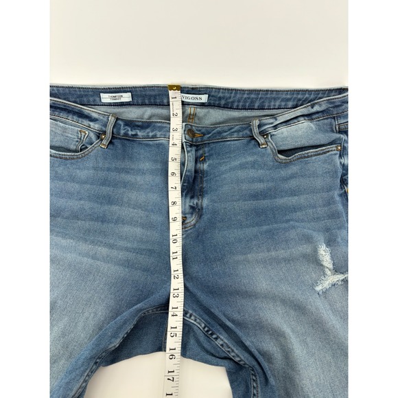 VIGOSS Women's Thompson Tomboy Jeans Medium Wash Distressed Size 24 - Picture 7 of 8